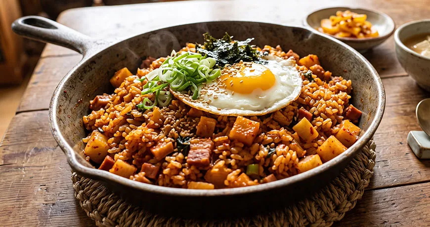 Diced Radish Kimchi Fried Rice | 깍두기볶음밥