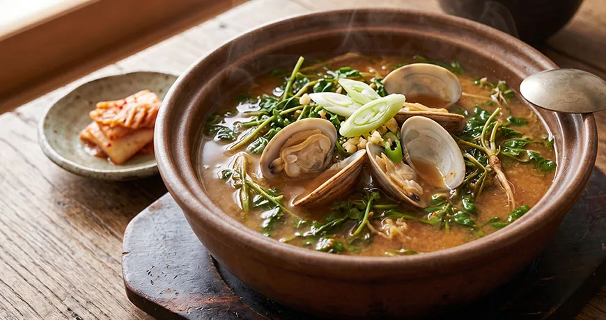 Shepherd's Purse Soybean Paste Soup | 냉이된장국